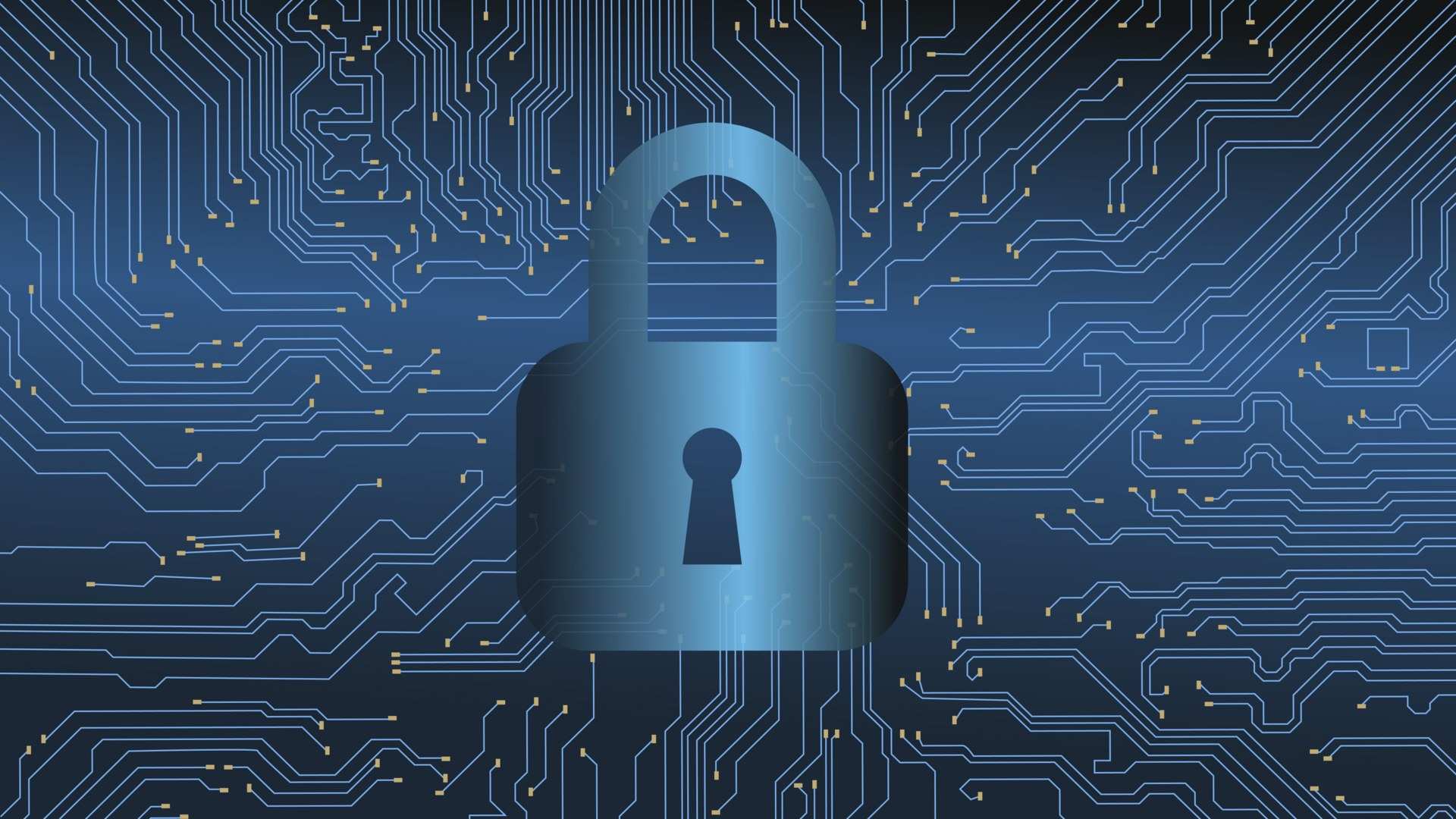 Illustration representing cybersecurity and online threats